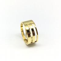 aleación de zinc Anillo de salto herramienta anillo anillo de dedo, chapado, dorado, 19x8mm, Vendido por UD