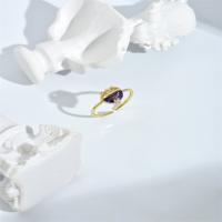 Kubishce Zirkonia Ringe, Messing, Einstellbar & Micro pave Zirkonia & für Frau, gemischte Farben, 17mm, verkauft von PC