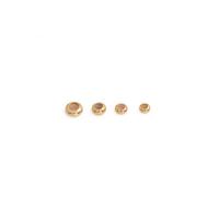 Brass Stopper Beads, with Silicone, gold color plated, DIY 