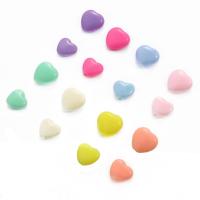 Solid Color Acrylic Beads, Heart, DIY Approx 