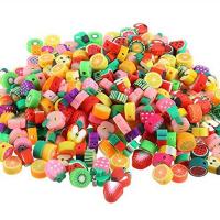 Fruit Polymer Clay Beads, DIY, mixed colors, 10mm 