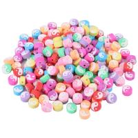 Perles bijoux Fimo , argile de polymère, Rond, Tai Ji & DIY, couleurs mélangées, 10mm, Vendu par PC