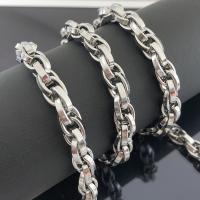 Stainless Steel Rope Chain, 304 Stainless Steel, Vacuum Ion Plating, French Rope Chain & polished & DIY, original color 