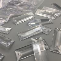 Transparent Acrylic Connector, Rectangle, injection moulding, DIY & faceted & 1/1 loop, clear Approx 