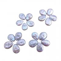 Baroque Cultured Freshwater Pearl Beads, Teardrop, no hole, white, 10mm 
