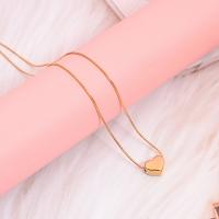 Stainless Steel Jewelry Necklace, 304 Stainless Steel, with 5cm extender chain, Heart, Vacuum Ion Plating, fashion jewelry & polished & for woman cm [