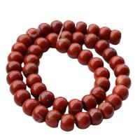 Rote Jaspis Perle, Roter Jaspis, poliert, DIY, rot, Länge:ca. 38 cm, verkauft von Strang