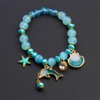 Cats Eye Bracelets, Zinc Alloy, with Cats Eye, fashion jewelry & for woman & enamel & with rhinestone cm 