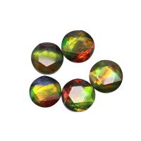 Ammolite Cabochon, Round, polished, DIY mixed colors 