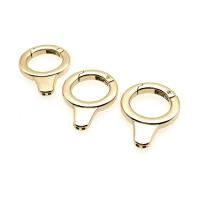 Zinc Alloy Spring Buckle, Round, plated, polished & multifunctional & DIY, light gold color 