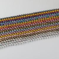 Perles de lave multicolor, lave volcanique, Rond, Placage, DIY & normes différentes pour le choix, plus de couleurs à choisir Environ 14.96 pouce, Vendu par brin