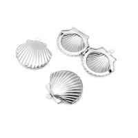 Stainless Steel Pendants, 316 Stainless Steel, Shell, fashion jewelry & DIY & machine polishing, original color Approx 1.8mm 