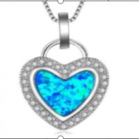 Copper Alloy Pendant, with Artificial Opal, Heart, with rhinestone, mixed colors, 20-35mm 