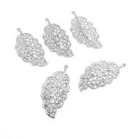 Stainless Steel Leaf Pendant, 304 Stainless Steel, machine polished, fashion jewelry & DIY & Unisex & machine polishing, original color Approx 1mm 