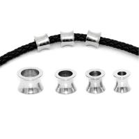 304 Stainless Steel Positioning Bead, Round Tube, machine polished, fashion jewelry & DIY & machine polishing  original color 