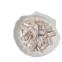 Biwa Cultured Freshwater Pearl Beads, Natural & DIY & no hole, white, 15-20*8-10mm 