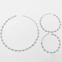 Collier de perles en plastique, laiton, avec perle de plastique, Placage, styles différents pour le choix & pour femme, plus de couleurs à choisir, Vendu par PC