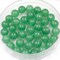 Grün Aventurin Stein Perlen , rund, poliert, DIY & verschiedene Größen vorhanden, grün, Länge:ca. 38 cm, verkauft von Strang