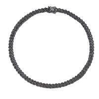 collier de Stras en alliage Zinc, alliage de zinc, bijoux de mode & longueur différente pour le choix & unisexe & avec strass, Vendu par PC