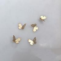 Gold Filled Pendant, Butterfly, 14K gold-filled, DIY golden 