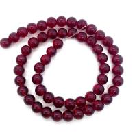 Natural Garnet Beads, Crystal, Round, DIY Garnet Approx 14.96 Inch 
