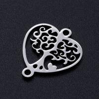 Stainless Steel Connector Bar, 201 Stainless Steel, Tree, Vacuum Ion Plating, fashion jewelry & polished & DIY & Unisex 