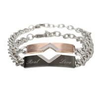 Couple Bracelet, Titanium Steel, Vacuum Ion Plating, fashion jewelry & Unisex & radiation protection Approx 7.48 , Approx 6.69 