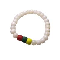 Белый Бодхи браслет, устойчивая усталость & разные стили для выбора & Женский, Много цветов для выбора, длина:Приблизительно 18 см, продается PC