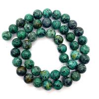 Naturelles perles Turquoise africaines, Rond, DIY & normes différentes pour le choix, vert Environ 14.96 pouce, Vendu par brin