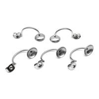 Stainless Steel Ear Nut Component, 304 Stainless Steel, polished, Dual Tip & fashion jewelry & DIY & Unisex original color 