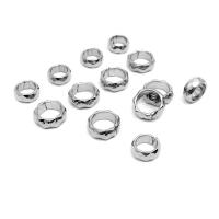 304 Stainless Steel Positioning Bead, Round, polished, fashion jewelry & polished & DIY & Unisex original color 