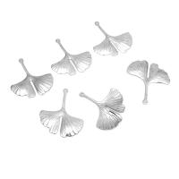 Stainless Steel Leaf Pendant, 304 Stainless Steel, Ginkgo Leaf, polished, fashion jewelry & polished & DIY & Unisex, original color Approx 0.8mm 