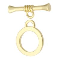 Brass Toggle Clasp, gold color plated, fashion jewelry & DIY, golden, 15*18*2mm,22*7*4mm 