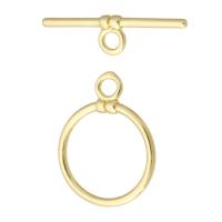 Brass Toggle Clasp, gold color plated, fashion jewelry & DIY, golden, 16*21*2mm,23*6*1.5mm Approx 2mm 