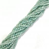 Amazonit Perlen, rund, poliert, DIY, blau, 6mm, Länge:ca. 38 cm, verkauft von Strang