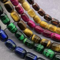 Tiger Eye Beads, barrel, polished & DIY Approx 38 cm 
