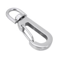 Stainless Steel Key Clasp, 304 Stainless Steel, machine polished, DIY & Unisex, original color Approx 7*7mm 