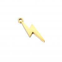Stainless Steel Pendants, 304 Stainless Steel, Lightning Symbol, Vacuum Ion Plating, fashion jewelry 