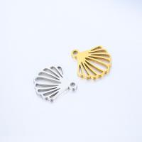 Stainless Steel Pendants, 304 Stainless Steel, Shell, Vacuum Ion Plating, fashion jewelry 