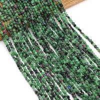 Ruby in Zoisite Beads, Flat Round, DIY & faceted, 4mm Approx 14.17 Inch 