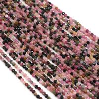 Natural Tourmaline Beads, Flat Round, DIY, mixed colors, 4mm Approx 14.17 Inch 