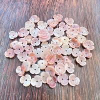 coquille rose calotte de perle, fleur, gravé, DIY & normes différentes pour le choix, rose, Vendu par PC
