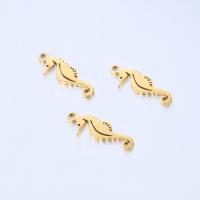 Stainless Steel Animal Pendants, 304 Stainless Steel, Seahorse, Vacuum Ion Plating, fashion jewelry 