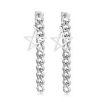 Stainless Steel Drop Earring, 304 Stainless Steel, stainless steel post pin, plated, for woman 