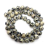 Dalmatinische Perlen, Dalmatiner, rund, DIY & verschiedene Größen vorhanden, gemischte Farben, Länge:ca. 14.96 ZollInch, verkauft von Strang