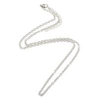 Мода нержавеющей стали ожерелье цепь, цепь из нержавеющей стали, оригинальный цвет, 40+5cm, продается PC