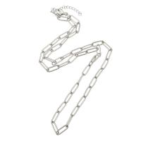 Мода нержавеющей стали ожерелье цепь, цепь из нержавеющей стали, оригинальный цвет, длина:Приблизительно 20.5 дюймовый, продается PC