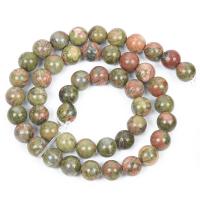 Unakite Beads, Round, DIY  mixed colors Approx 14.96 Inch 