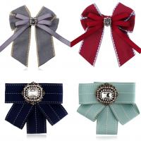 Женская галстук-бабочка, ткань, Бантик, разные стили для выбора & Женский & со стразами, Много цветов для выбора, продается PC