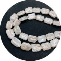 Keshi Cultured Freshwater Pearl Beads, Rectangle, polished, DIY, white Approx 14.96 